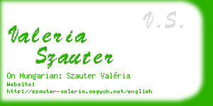 valeria szauter business card